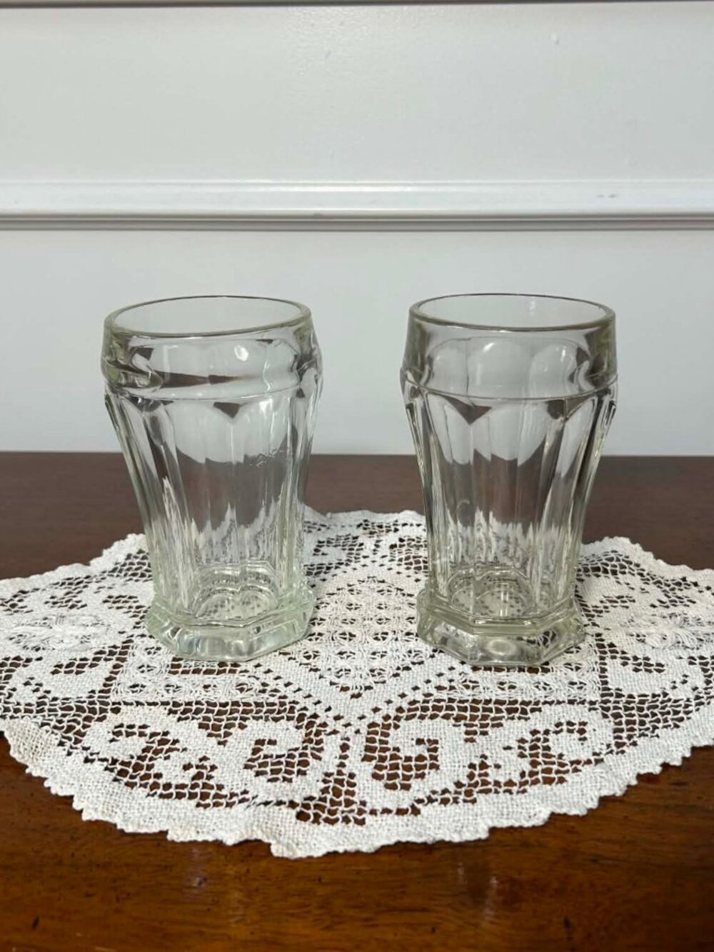 Crisa Mexico clear glass water tumblers